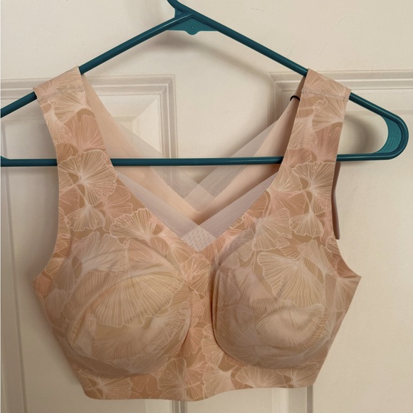 Evelyn & Bobbie Defy Bra NWT Sz Medium Champagne Ginko Pattern - Picture 2 of 9